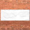 White Basic Banner - 10oz. with Grommets (24" x 12')