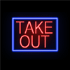 "Take Out" Neon Sign - (17" x 21")