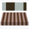 Recacril Acrylic Awning Fabric, Brown/Light Brown (47" x 65yd) Stripes