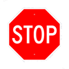 Sign Premade, Stop Sign (24" x 24" x .080)