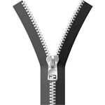#10 Separating Vislon Zippers
