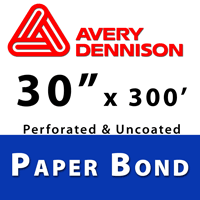 Avery Paper Bond 30"x 300' Perforated #20